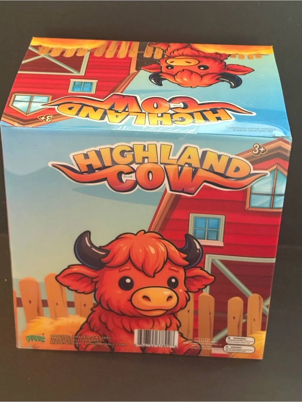 Highland Cow dark brown squishy Toy - Interactive Kids Learning Toy